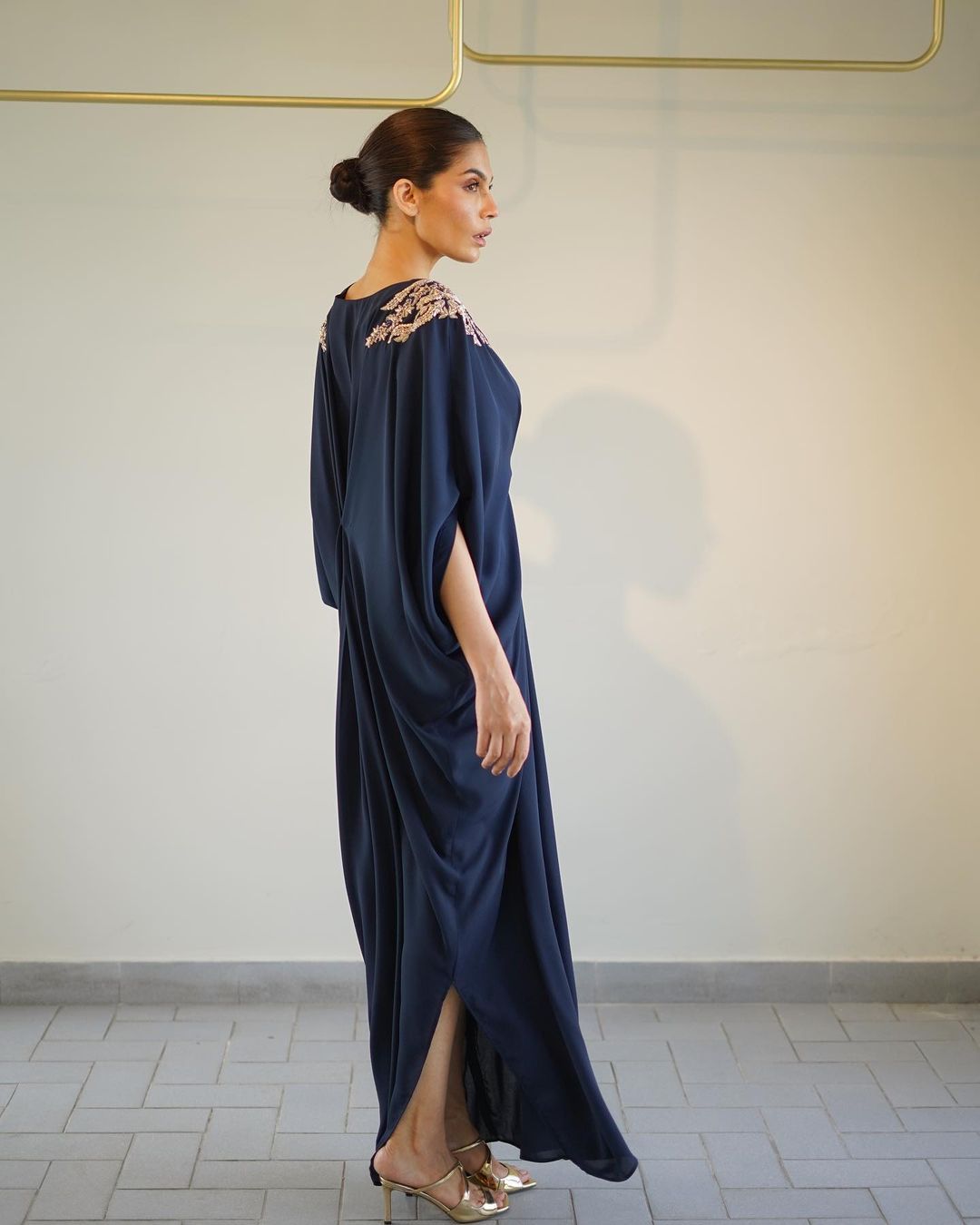 Regalia Navy Kaftan-Semi Formal'24