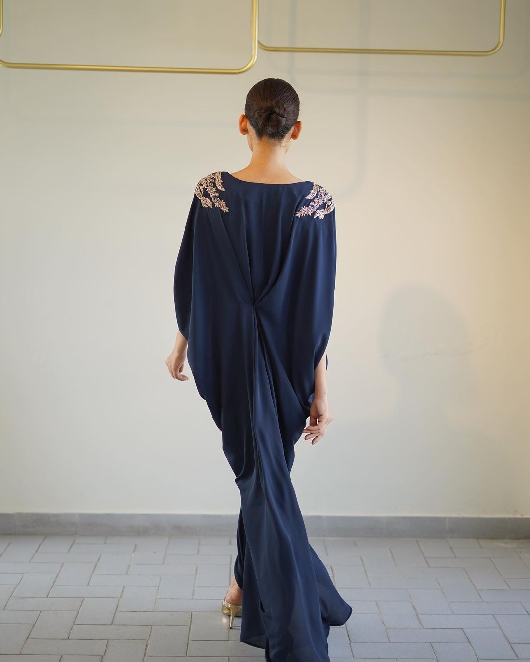 Regalia Navy Kaftan-Semi Formal'24