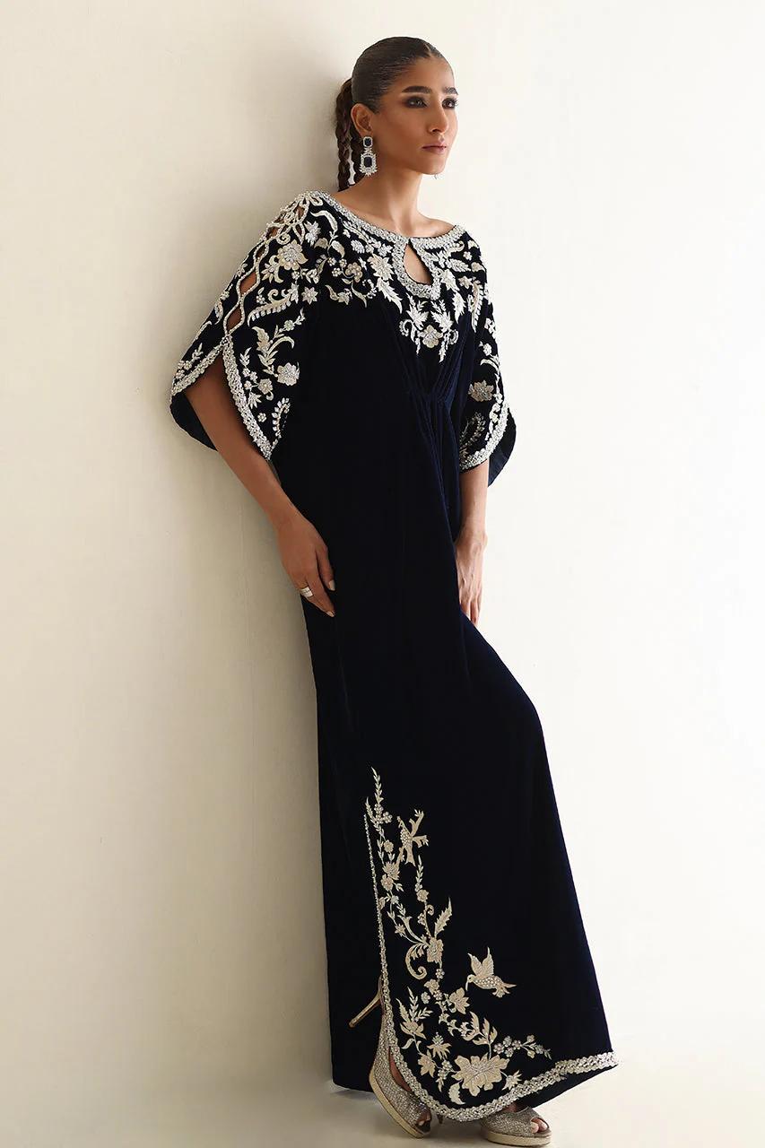 Zardozi kaftan by Alizay Saad