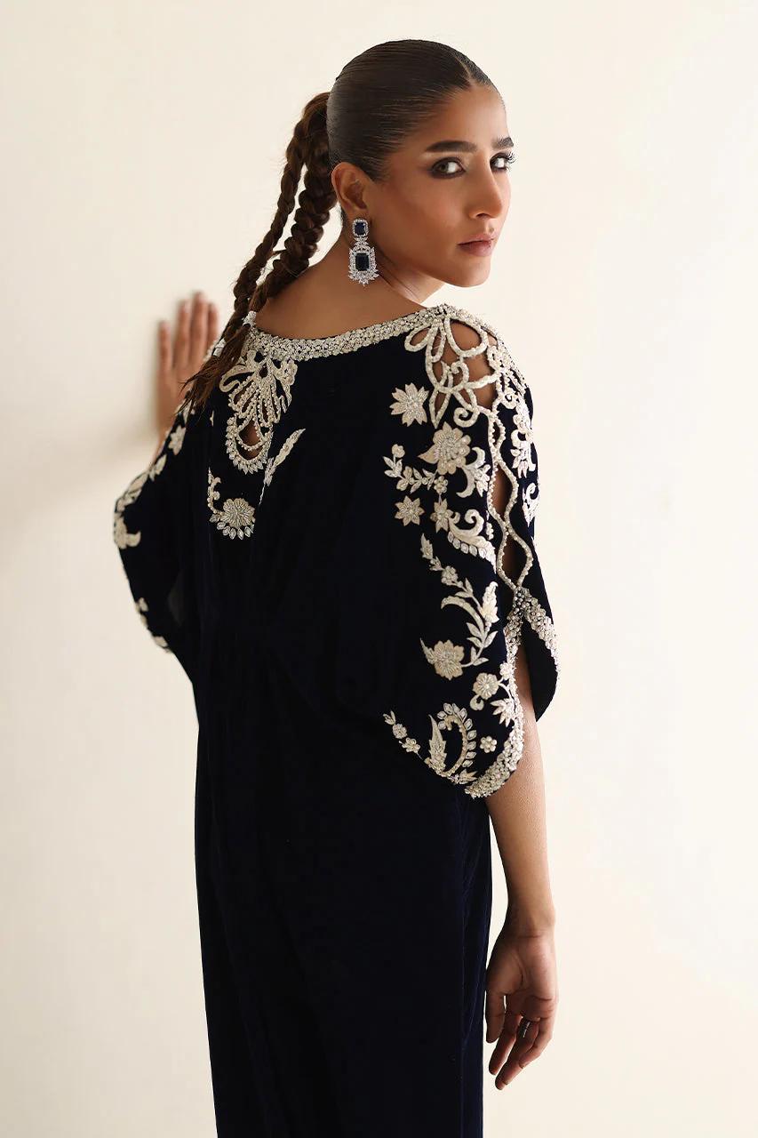 Zardozi kaftan by Alizay Saad