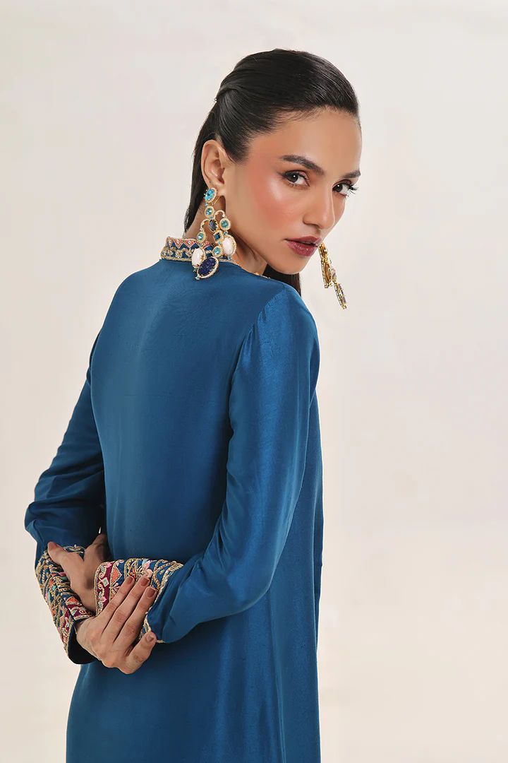 Aleesha - Regalia Kaftan Series | Raw Silk - Alizay Saad