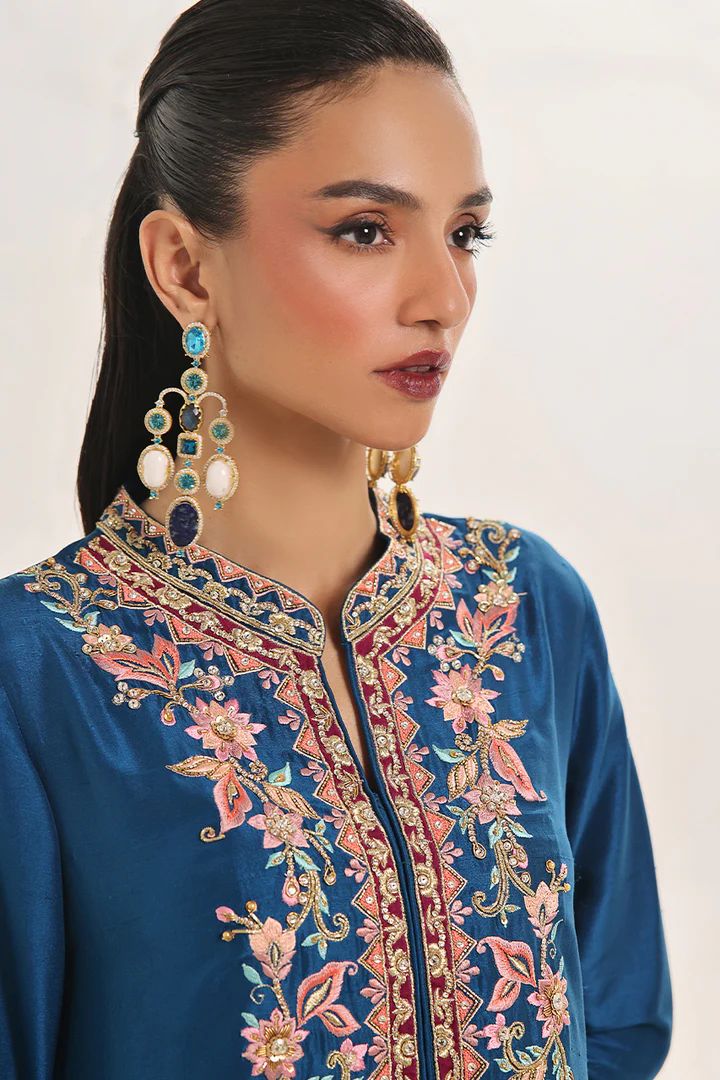 Aleesha - Regalia Kaftan Series | Raw Silk - Alizay Saad