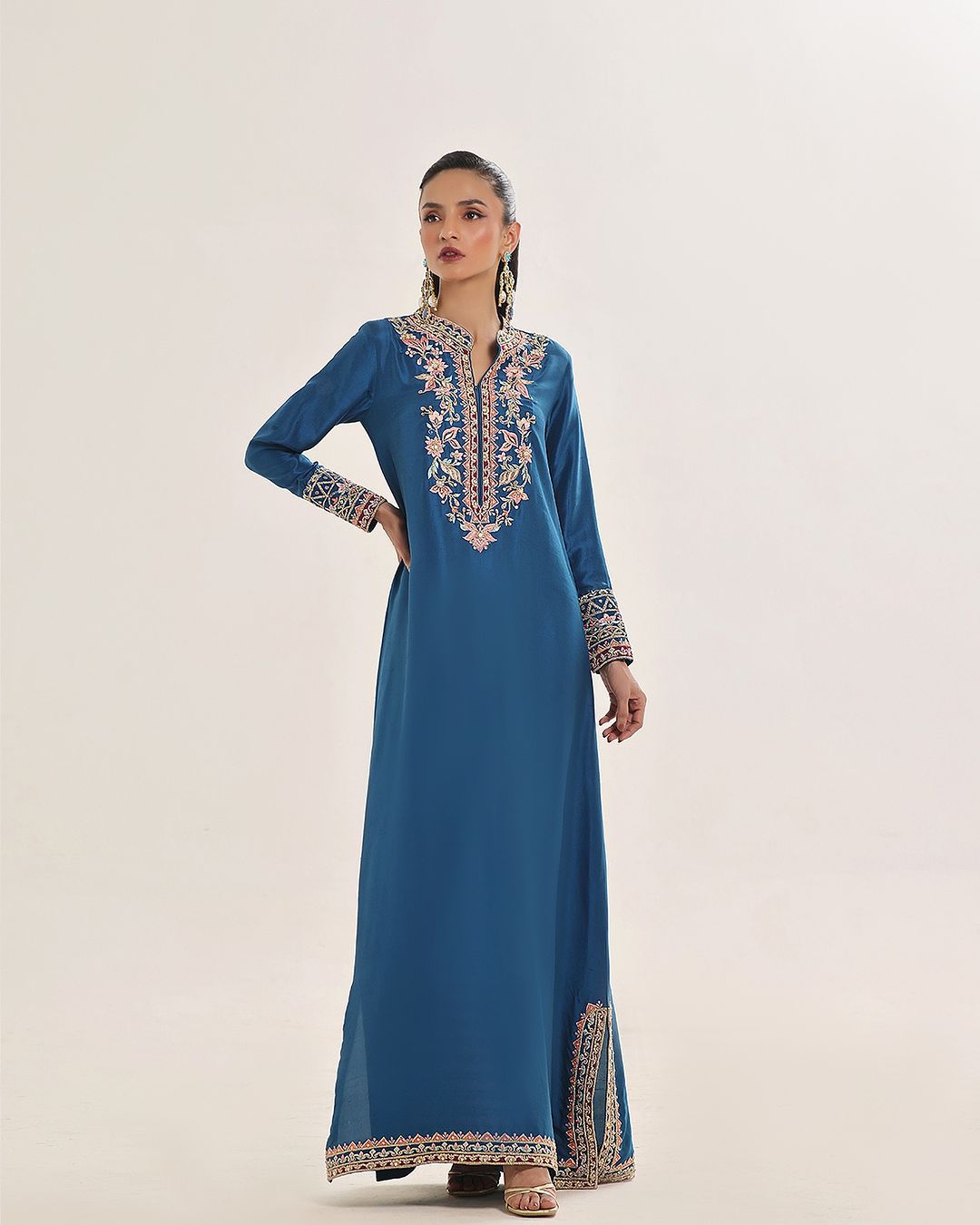 Aleesha - Regalia Kaftan Series | Raw Silk - Alizay Saad