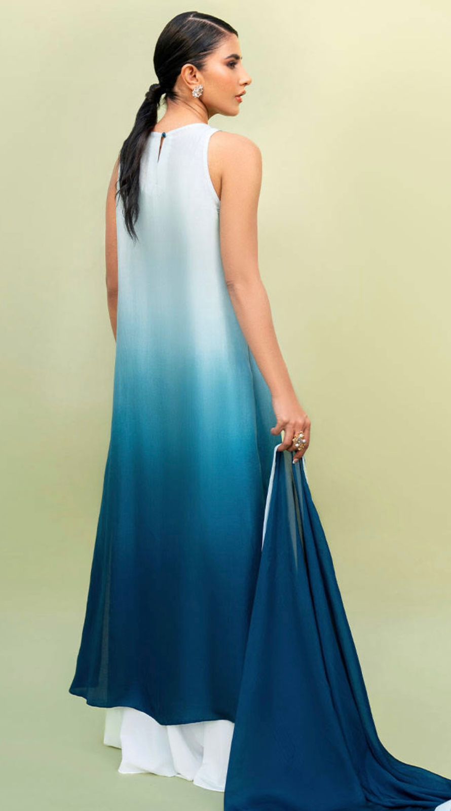 Aqua Ombre' Semi - Formal Edit'24 by Alizay Saad - Alizay Saad