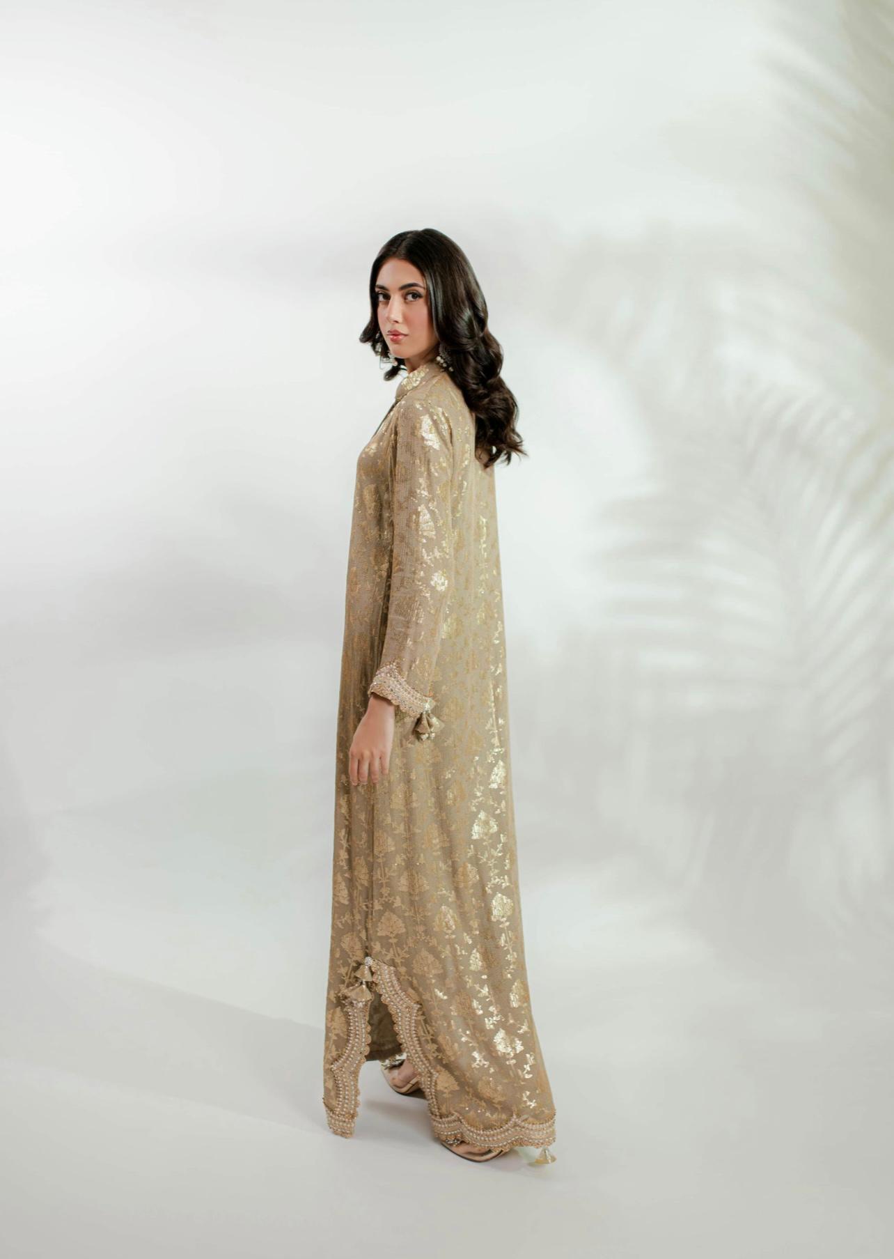 Euphoria Gold Kaftan by Alizay Saad - Alizay Saad